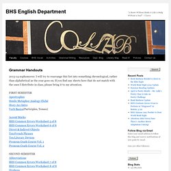 BHS English Department