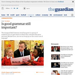 Is good grammar still important?