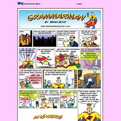 Grammarman Comic - episode one