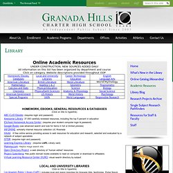 Granada Hills Charter High School