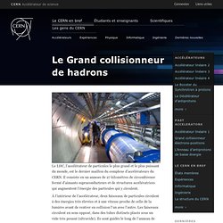 Le Grand collisionneur de hadrons (LHC)