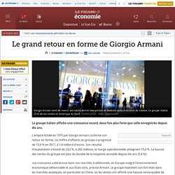 Le grand retour en forme de Giorgio Armani