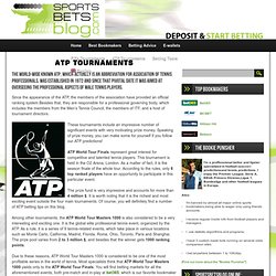 ATP Tournaments
