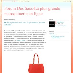 Forum Des Sacs-La plus grande maroquinerie en ligne : Du prêt-à-porter aux sacs, voici ce qui résume le parcours de Liu Jo
