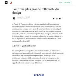 Pour une plus grande réflexivité du design - Collectif Bam - Medium