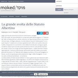 La grande svolta dello Statuto Albertino - Moked