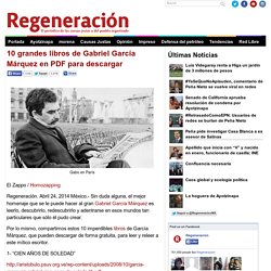 10 grandes libros de Gabriel García Márquez en PDF para descargar
