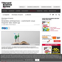 Grandes entreprises : comment vous inspirer des start-up