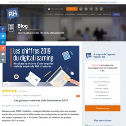 Les grandes tendances de la formation en 2019