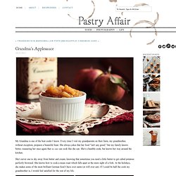 The Pastry Affair - Home - Grandma's Applesauce