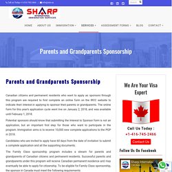 Parents and Grandparents Sponsorship Canada