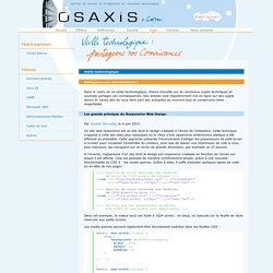 Les grands principes du Responsive Web Design