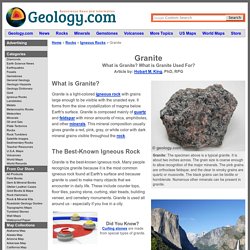 Granite: Igneous Rock - Pictures, Definition & More