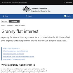 Granny flat interest