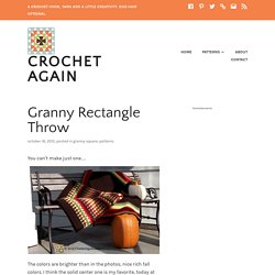 Granny Rectangle Throw – Crochet Again