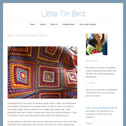 Little Tin Bird » Basic Granny Square Pattern