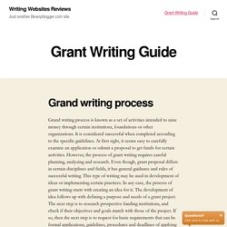 Grant Writing Guide – Writing Websites Reviews