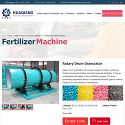 fertilizer granule making machine -HuaQiang