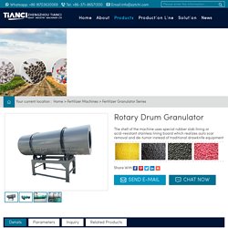 Rotary Drum Granulator - fertilizer granulation machine