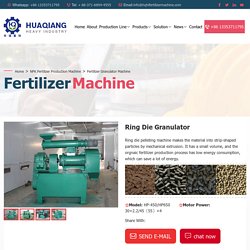 Ring Die Granulator,HuaQiang Heavy ndustry