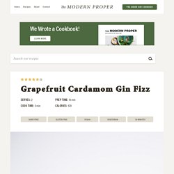 Grapefruit Cardamom Gin Fizz