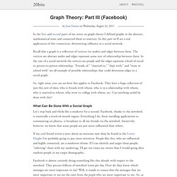 Graph Theory: Part III (Facebook)