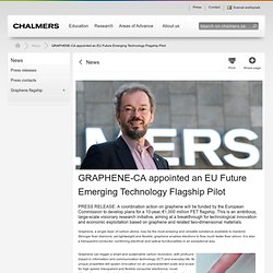 GRAPHENE-CA appointed an EU Future Emerging Technology Flagship Pilot