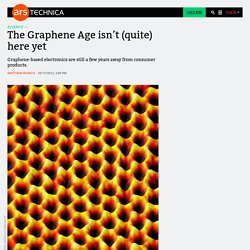 The Graphene Age isn’t (quite) here yet