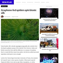 Graphene-fed spiders spin bionic silk