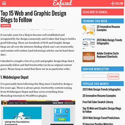 Top 15 Web and Graphic Design Blogs to Follow