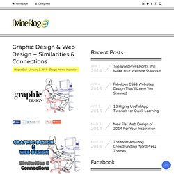 Graphic Design & Web Design - Similarities & Connections