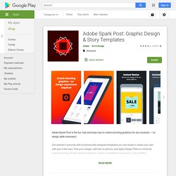 Adobe Spark Post: Graphic Design & Story Templates - Apps on Google Play