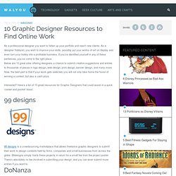 10 Graphic Designer Resources to Find Online Work