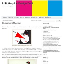 » El Lissitzky and Modernism