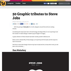 50 Graphic tributes to Steve Jobs