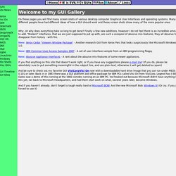 Graphical User Interface Gallery