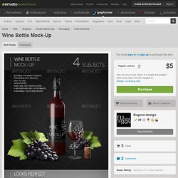 Wine Bottle Mock-Up
