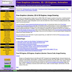 Free Graphics Libraries, 3D/2D Engines, Image Drawing, Animation Source Code