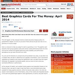 Graphics Card Performance Hierarchy Chart - Best Graphics Cards For The Money: October 2013