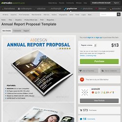 Annual Report Proposal Template