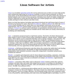 Best Linux graphics software for artists, by the Linux Information Project