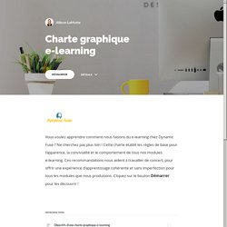 Charte graphique elearning