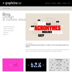 Blog graphisme, identité visuelle, typo, design...