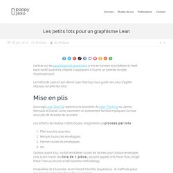 Les petits lots pour un graphisme Lean · Poppy Jikko · Illustration, Graphisme et Marketing Agile.
