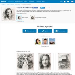 Turn your photo into a graphite pencil sketch online!