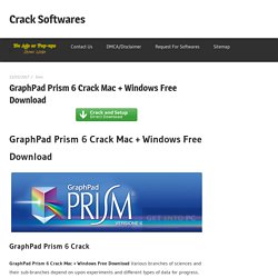 GraphPad Prism 6 Crack Mac + Windows Free Download