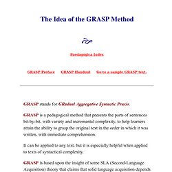 GRASP Method for Acquiring Latin