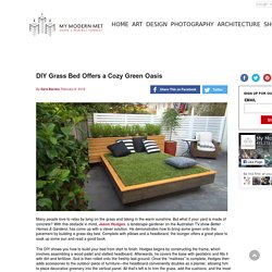 DIY Grass Bed Offers a Cozy Green Oasis