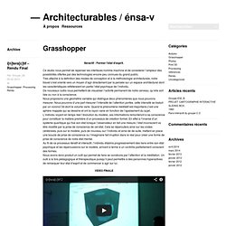 Architecturables / énsa-v