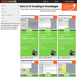 Intro to C# Scripting in Grasshopper